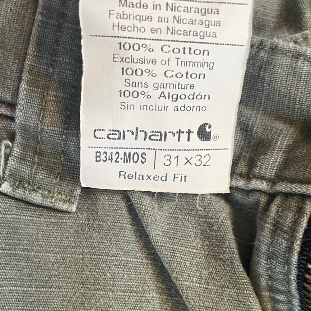 Carhartt Men's Cargo Pants in Sage Green Rip/Stop - Picture 3 of 8